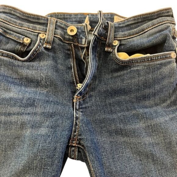 RAG & BONE Jeans Cate Step Hem Mid Rise Ankle Skinny in Hampton Size 24 - Picture 9 of 15
